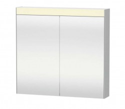 DURAVIT - Zrcadla Zrkadlová skrinka s LED osvetlením, 76x81x15 cm, 2 dvierka, biela (LM7821000000000)