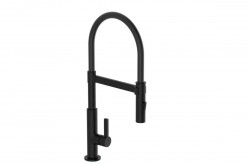 Eisl - Drezová stojanková batéria s výsuvnou sprškou MIAMI čierna 79147 (79147MIAMI)