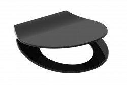 Eisl - Duroplastové sedátko sa spomaľovacím mechanizmom SLIM BLACK (82710) (82710SLIMBLACK)