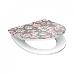 Eisl - Duroplastové sedátko so spomaľovacím mechanizmom HG SOFT-CLOSE CRAZY SKULL (82586CRAZYSKULL)