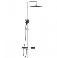 Eisl - Sprchový set bez batérie s poličkou BLUEPERL, chróm / čierna 60566 (600566)