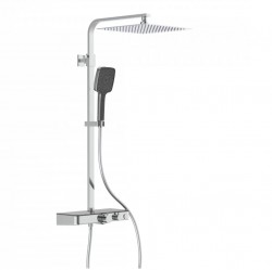 Eisl - Sprchový set s policou vrátane termostatickej batérie OCEAN, chróm/antracit 60531 (60531)