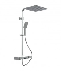 Eisl - Sprchový set s policou vrátane termostatickej batérie OCEAN, chróm/biela 60530 (60530)