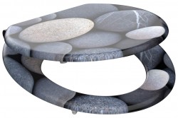 Eisl - Wc sedátko Grey stones MDF sa spomaľovacím mechanizmom SOFT-CLOSE (80130Greystones)