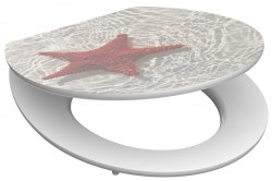 Eisl - Wc sedátko Red Starfish MDF HG sa spomaľovacím mechanizmom SOFT-CLOSE (80541RedStarfish)