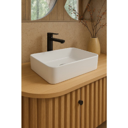 Erga Belle, umývadlo na dosku 480x370x130 mm, biela lesklá, (ERG-V03-YT-038-WH)