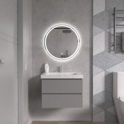 Erga Carla, okrúhle LED zrkadlo 60cm, 1380 lm, 3 farby svetla, (ERG-V01-208-6060)