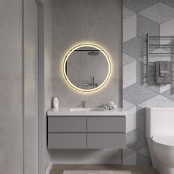 Erga Carla, okrúhle LED zrkadlo 70cm, 1610 lm, 3 farby svetla, (ERG-V01-208-7070)