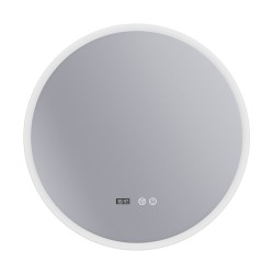 Erga Deam, okrúhle LED zrkadlo 70cm, 3 farby svetla, predné osvetlenie, vyhrievacia podložka proti zapareniu, ERG-V01-Deam-7070-CL (ERG-V01-DEAM-7070-CL)