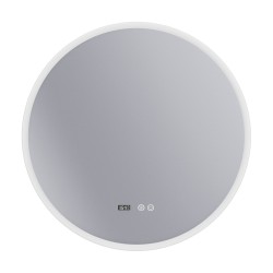 Erga Deam, okrúhle LED zrkadlo 80cm, 3 farby svetla, predné osvetlenie, vyhrievacia podložka proti zapareniu, ERG-V01-Deam-8080-CL (ERG-V01-DEAM-8080-CL)