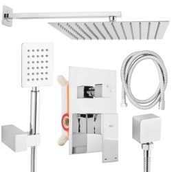 Erga Dual, podomietková sprchová sada s dažďovou sprchou 30×30, chrómová, (ERG-YKA-BP.DUAL30)