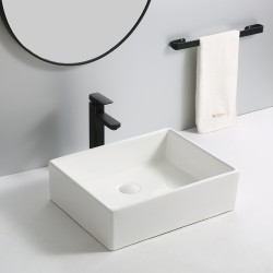 Erga Elsa, umývadlo na dosku 500x395x140 mm, biela lesklá, (ERG-V03-9506-WH)