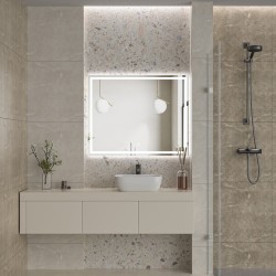 Erga Harper, LED zrkadlo 100x80cm, 2760 lm, 6500K, predné/zadné osvetlenie, (ERG-V01-113-1080-00)