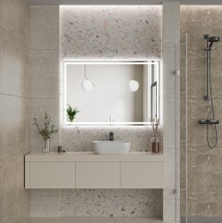 Erga Harper, LED zrkadlo 120x80cm, 3105 lm, 6500K, predné/zadné osvetlenie, (ERG-V01-113-1280-00)