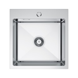 Erga HD, 1-komorový oceľový drez 460x450x210 mm, oceľová, (ERG-MLS-HD4645)