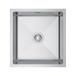 Erga HD, 1-komorový oceľový drez 470x450x210 mm, oceľová, (ERG-MLS-HD4745)
