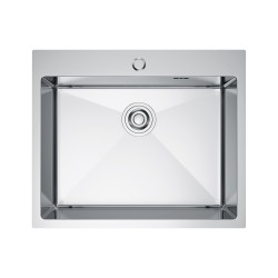 Erga HD, 1-komorový oceľový drez 600x500x210 mm, oceľová, (ERG-MLS-HD6050)