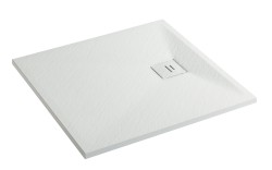 Erga Hyper, SMC sprchová vanička 100x70x2,6 cm + sifón, biela matná, (ERG-V06-SMC-7010S-WH)
