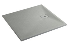 Erga Hyper, SMC sprchová vanička 90x70x2,6 cm + sifón, šedá matná, (ERG-V06-SMC-7090S-GR)