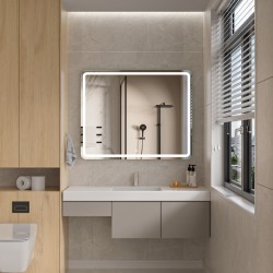 Erga Isabella, LED zrkadlo 100x80cm, 2760 lm, 6500K, predné/zadné osvetlenie, (ERG-V01-129-1080-00)