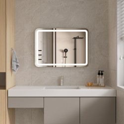 Erga Isabella, LED zrkadlo 70x50cm, 1840 lm, 6500K, predné/zadné osvetlenie, (ERG-V01-129-7050-00)