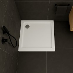 Erga Laos, štvorcová sprchová vanička 80x80x5cm, akrylát, biela lesklá, (ERG-V06-ACR-8080S-WH-CR)
