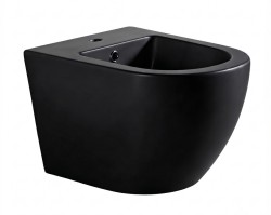 Erga Lily, závesný bidet 490x360x320 mm, čierna matná, (ERG-V03-LILY-BD-BK)