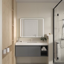 Erga Mia, LED zrkadlo 100x80cm, 2760 lm, 6500K, predné/zadné osvetlenie, (ERG-V01-117-1080-00)