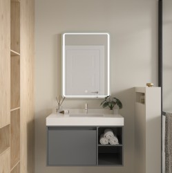 Erga Mia, LED zrkadlo 60x80cm, 2185 lm, 6500K, predné/zadné osvetlenie, (ERG-V01-117-6080-00)