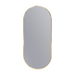 Erga Oval, oválne zrkadlo 40x90cm, zlatý rám, (ERG-V01-OVAL-4090-GD)