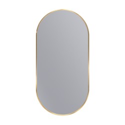 Erga Oval, oválne zrkadlo 45x90cm, zlatý rám, (ERG-V01-OVAL-4590-GD)
