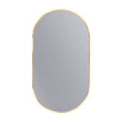 Erga Oval, oválne zrkadlo 50x90cm, zlatý rám, (ERG-V01-OVAL-5090-GD)