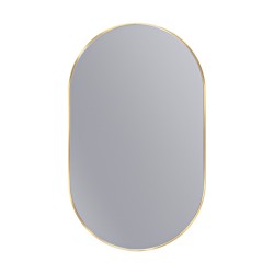 Erga Oval, oválne zrkadlo 60x100cm, zlatý rám, (ERG-V01-OVAL-6010-GD)