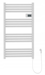 Erga Pago, elektrické vykurovacie teleso 540x960 mm s digitálnym termostatom, 500W, biela matná, (ERG-LAV-GRZE-E-ALU-960540-WH)
