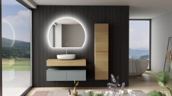 Erga Paloma, LED zrkadlo 100x80cm, 2415 lm, 3 farby svetla, (ERG-V01-PALOMA-1080-CL)