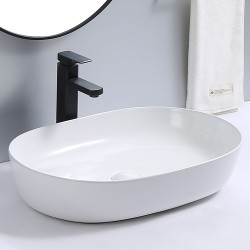 Erga Paola, umývadlo na dosku 800x400x135 mm, biela lesklá, (ERG-V03-9487E-WH)