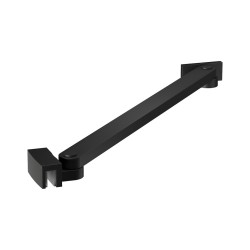 Erga Paris, rohová vzpera pre sprchové zásteny s hrúbkou skla 6/8/10 mm, dĺžka 35cm, čierna matná, (ERG-V02-PARIS-BAR35-BK)