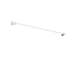 Erga Paris, rohová vzpera pre sprchové zásteny s hrúbkou skla 6/8/10 mm, dĺžka 45cm, biela matná, (ERG-V02-PARIS-BAR45-WH)