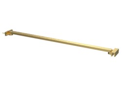 Erga Paris, rohová vzpera pre sprchové zásteny s hrúbkou skla 6/8/10 mm, dĺžka 45cm, zlatá matná, (ERG-V02-PARIS-BAR45-GB)