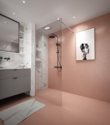Erga Paris, sprchová zástena Walk-In 100x200 cm, 8mm číre sklo, biely matný profil, ERG-V02-PARIS-100x200-CL-WH (ERG-V02-PARIS-100X200-CL-WH)