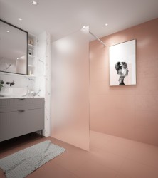 Erga Paris, sprchová zástena Walk-In 150x200 cm, 8mm sklo námraza, biely profil, ERG-V02-PARIS-150x200-FR-WH (ERG-V02-PARIS-150X200-FR-WH)