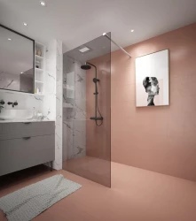 Erga Paris, sprchová zástena Walk-In 30x200 cm, 8mm šedé sklo, biely matný profil, ERG-V02-PARIS-030x200-GR-WH (ERG-V02-PARIS-030X200-GR-WH)