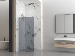 Erga Paris, sprchová zástena Walk-In 30x200 cm, 8mm šedé sklo, brúsená oceľ, ERG-V02-PARIS-030x200-GR-BS (ERG-V02-PARIS-030X200-GR-BS)