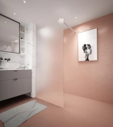Erga Paris, sprchová zástena Walk-In 30x200 cm, 8mm sklo námraza, biely profil, ERG-V02-PARIS-030x200-FR-WH (ERG-V02-PARIS-030X200-FR-WH)