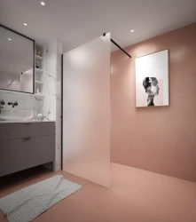 Erga Paris, sprchová zástena Walk-In 30x200 cm, 8mm sklo námraza, čierny profil, ERG-V02-PARIS-030x200-FR-BK (ERG-V02-PARIS-030X200-FR-BK)