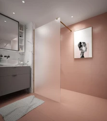 Erga Paris, sprchová zástena Walk-In 30x200 cm, 8mm sklo námraza, zlatý matný profil, ERG-V02-PARIS-030x200-FR-GB (ERG-V02-PARIS-030X200-FR-GB)