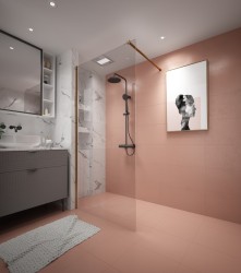 Erga Paris, sprchová zástena Walk-In 50x200 cm, 8mm číre sklo, zlatý matný profil, ERG-V02-PARIS-050x200-CL-GB (ERG-V02-PARIS-050X200-CL-GB)