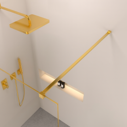 Erga Paris, stabilizačná vzpera pre sprchové zásteny s hrúbkou skla 8mm, dĺžka max. 150cm, zlatá lesklá, (ERG-V02-PARIS-BAR-GD)