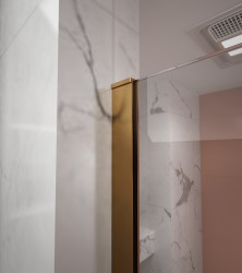 Erga Paris, U-profilová lišta pre sprchové zásteny s hrúbkou skla 8mm, dĺžka 200cm, zlatá matná, (ERG-V02-PARIS-PROFILE-GB)