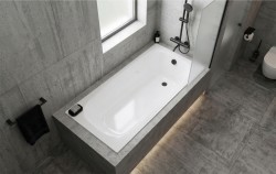 Erga Pureline-O, vaňa 1400x700x400 mm bez nožičiek, biela lesklá, ERG-V07-PURELINE-O-140x070-WH (ERG-V07-PURELINE-O-140X070-WH)